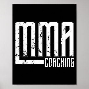Poster Entraîneur de coach de MMA Professeur