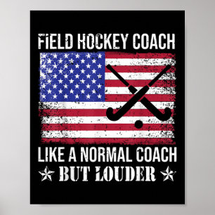 Poster Entraîneur de hockey sur gazon comme un entraîneur