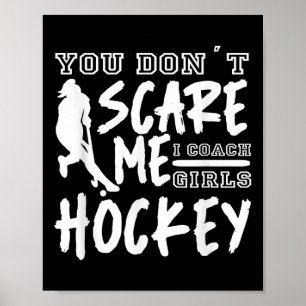 Poster Entraîneur de hockey sur gazon filles