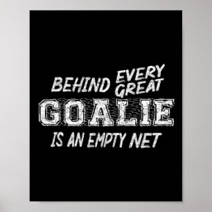 Poster Entraîneur de hockey sur glace de hockey amusant