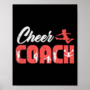 Poster Entraîneur de pom-pom girls Équipe de pom-pom girl