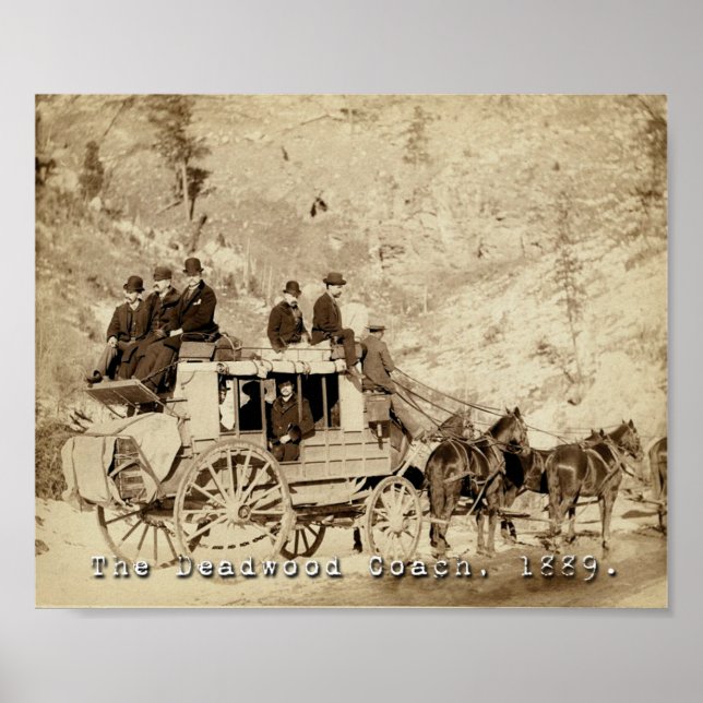 Poster Entraîneur Deadwood 1889 (Devant)