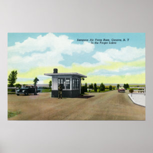 Poster Entrée à la vue de base aérienne de Sampson