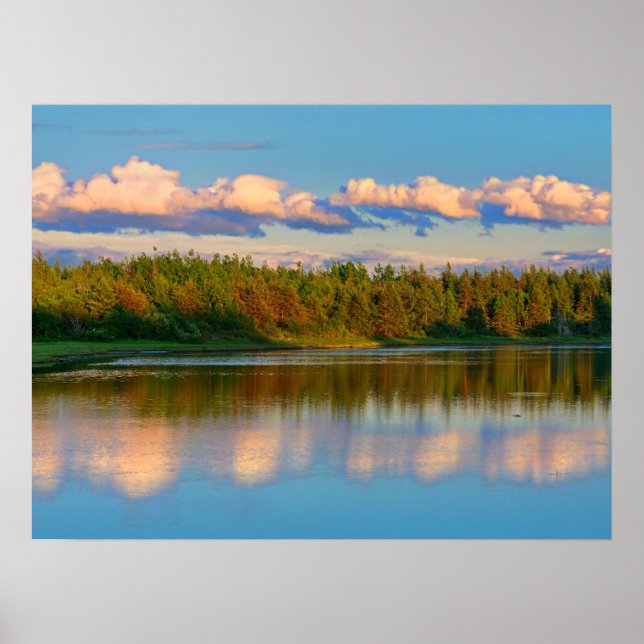 Poster Entrée au coucher du soleil | Nouveau-Brunswick, C (Devant)