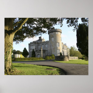 Poster Entrée côté Château de Dromoland sans personne