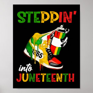 Poster Entrée dans le 18 juin 1865 Pride Noir Africain