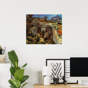 Poster Entrée de la carrière, Saint-Remy par Vincent van 