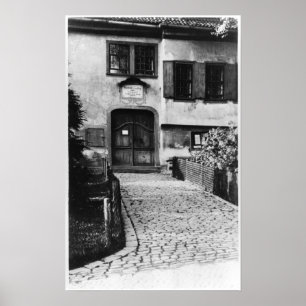 Poster Entrée de la maison de Johann Sebastian Bach