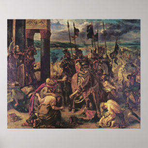 Poster Entrée des Croisés à Constantinople