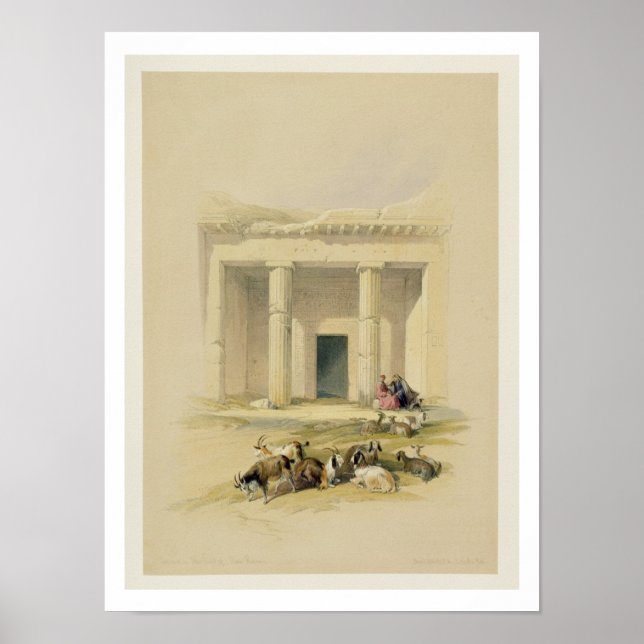 Poster Entrée des grottes de Bani Hasan, de "Egypt a (Devant)