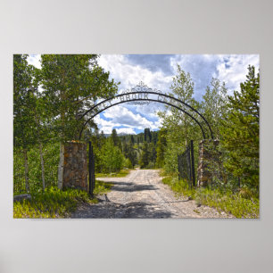 Poster Entrée du cimetière Valley Brook, Breckenridge, Co