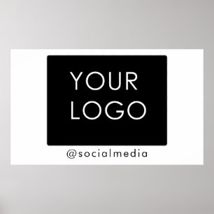 Poster Entreprise moderne Logo d'entreprise Médias sociau