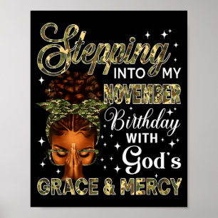 Poster Entrer dans mon anniversaire de novembre Femmes no