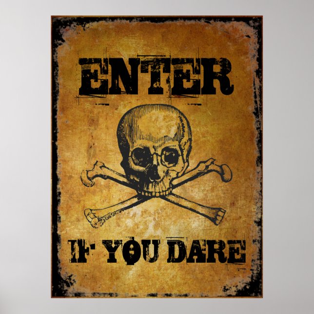 Poster Entrez si vous osez la prop. Halloween (Devant)