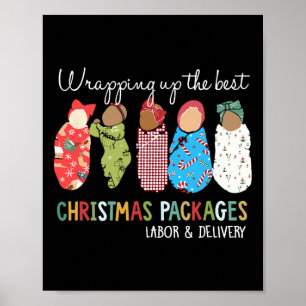 Poster Envelopper Les Meilleurs Forfaits De Noël Labor De