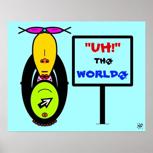 Poster Environnement & mascotte singe v1 (Devant)