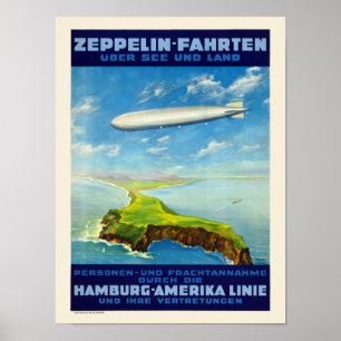 Poster Envois de zeppelin 1935