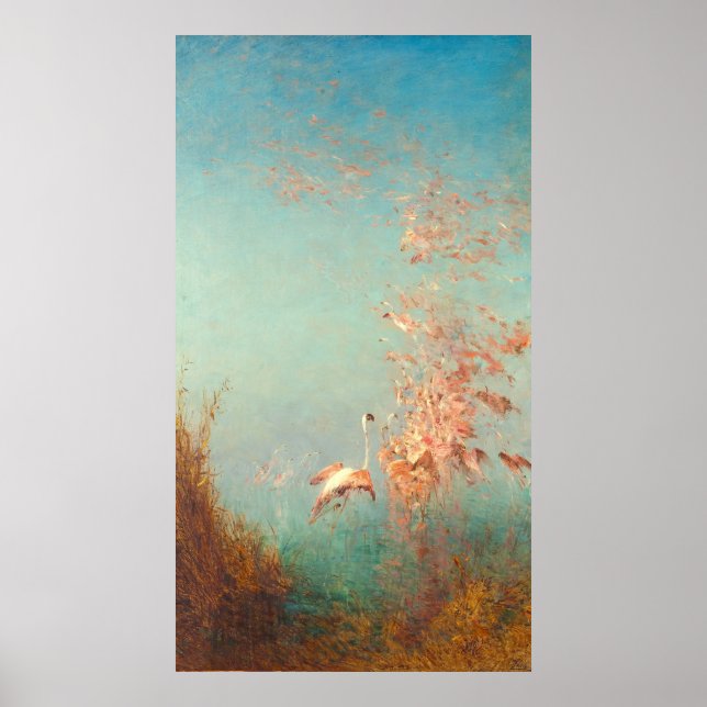 Poster Envol De Flamants Roses, Étang De Vaccarès (Devant)