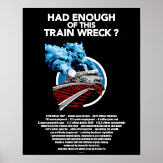 Poster Épave du train (16x20)