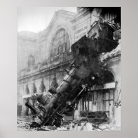 Épave ferroviaire à Montparnasse