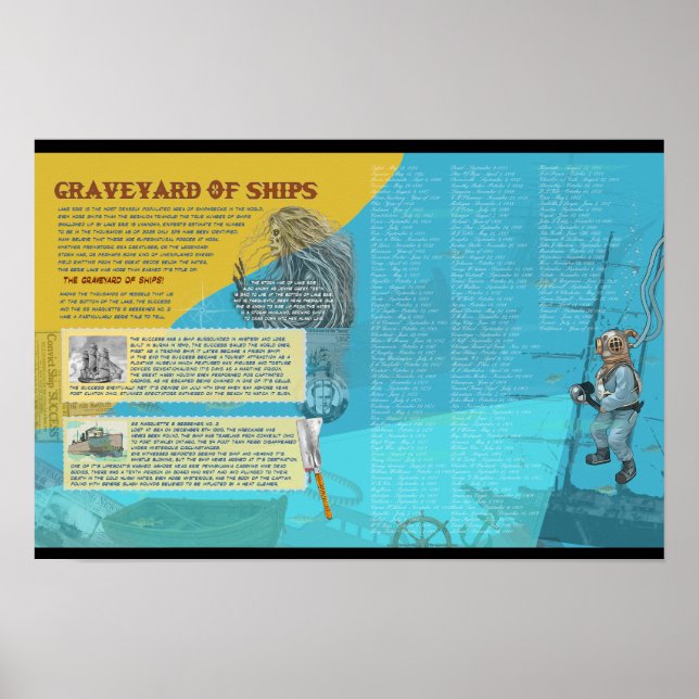 Poster Épaves du lac Érié ELE Merch officiel (Devant)