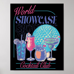 Poster Epcot Drinking World Showcase Tail Club Boire T