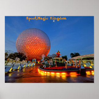 Poster Epcot, Magic Kingdom, Floride