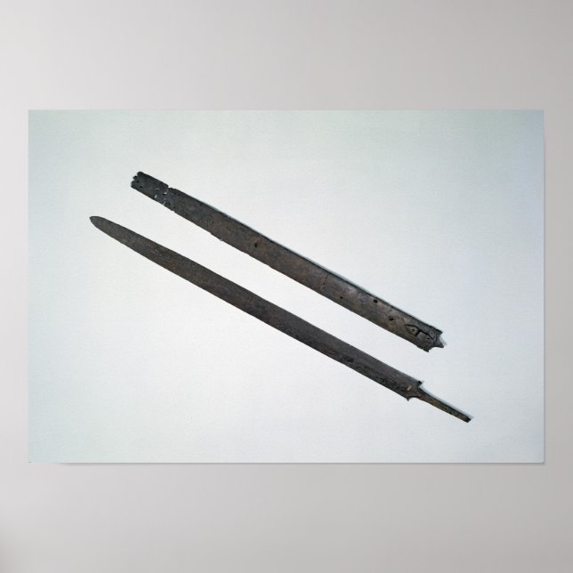 Poster Epée et gaine, de La Tene, Suisse (Devant)