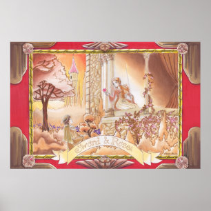 Poster Épée et Rose