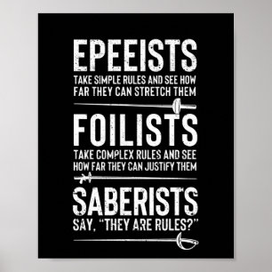 Poster Epee fencer fencer fencer fencer fencer fencer clô