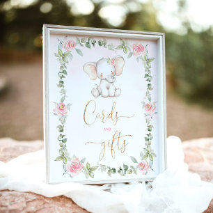 Poster Éphèse d'eucalyptus floral Cartes et cadeaux