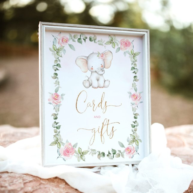 Poster Éphèse d'eucalyptus floral Cartes et cadeaux (Créateur téléchargé)