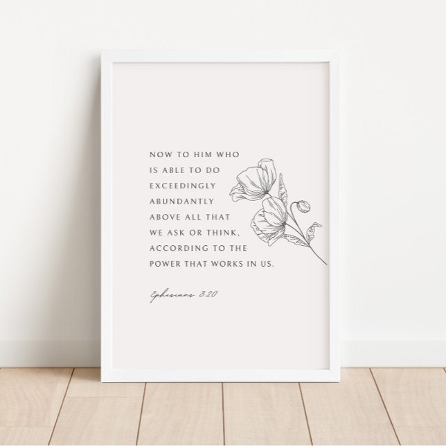 Poster Ephésiens 3:20 Excessivement Abuddent (Créateur téléchargé)