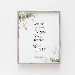 Poster Éphésiens 5:31 Deux Deviendront Un