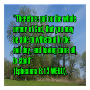 Poster Ephésiens 6:13 WEBU