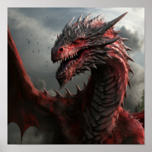 Poster Epic Drogon Dragon - Game of Thrones Inspir