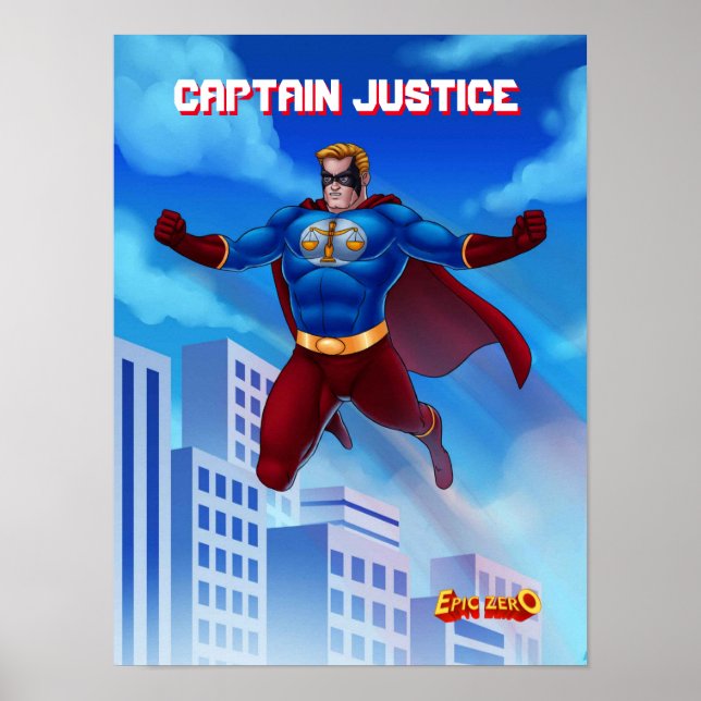 Poster Epic Zero Captain Justice (Devant)