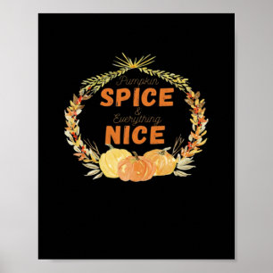 Poster Épice citrouille Et Tout Beau Parfum Essentiel