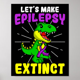 Poster Epilepsie Guerrier Epileptique Extinct Dinosaure S