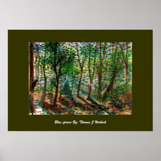 Poster Épinette bleue, Épinette bleue Par : Thomas J Norb