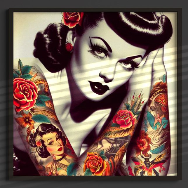 Poster Épingle de glam rétro (Créateur téléchargé)