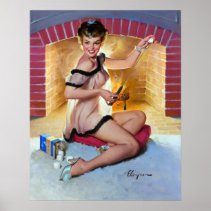 Poster Épingle de la fête de Marshmellow