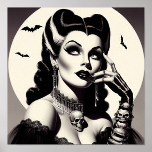 Poster Épingle Goth vintage