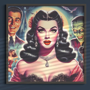 Poster Épingle Goth vintage