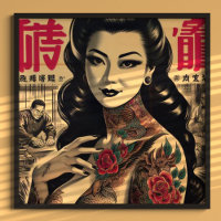 Épingle japonaise tatouée