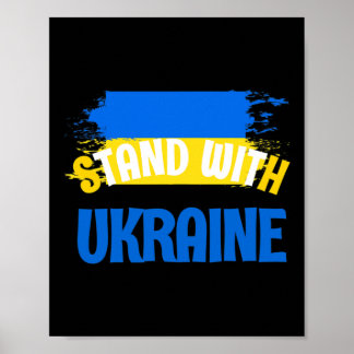 Poster Épingle Stand For Ukraine - Je soutiens la nation