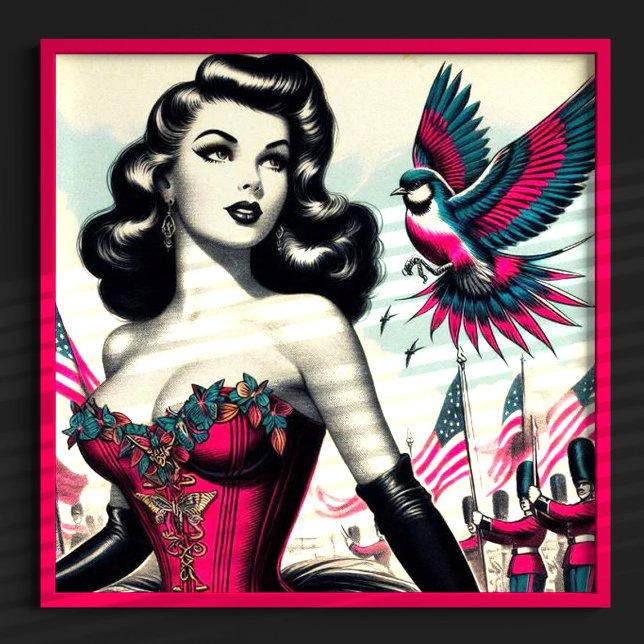 Poster Épingle vintage alternative (Créateur téléchargé)