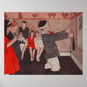 Poster Épingler la queue âne