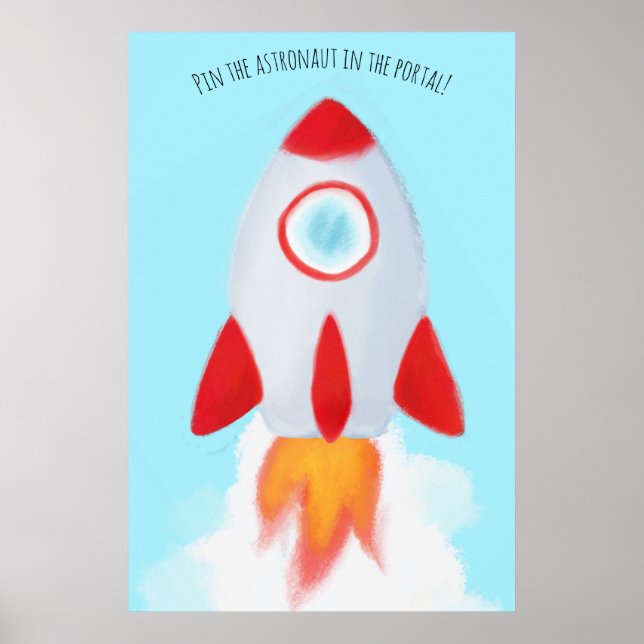Poster Épingler l'astronaute sur le portail (Devant)