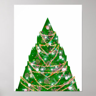 Poster Épingler l'étoile sur l'arbre